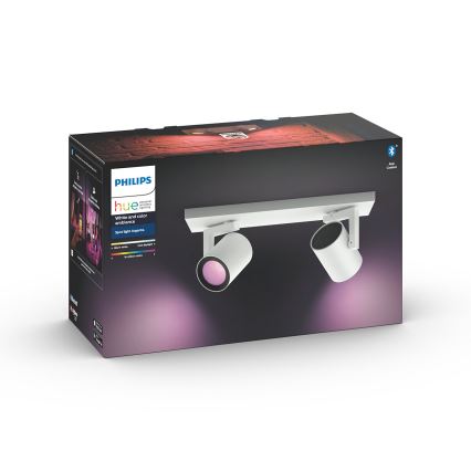 Philips - LED RGBW Prigušiva reflektorska svjetiljka Hue ARGENA 2xGU10/5,7W/230V