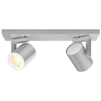 Philips - LED RGBW Prigušiva reflektorska svjetiljka Hue ARGENA 2xGU10/5,7W/230V