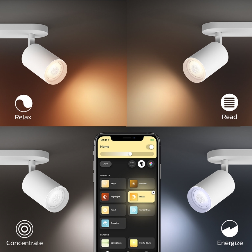 Philips - LED RGBW Prigušiva reflektorska svjetiljka Hue FUGATO 3xGU10/5,7W/230V