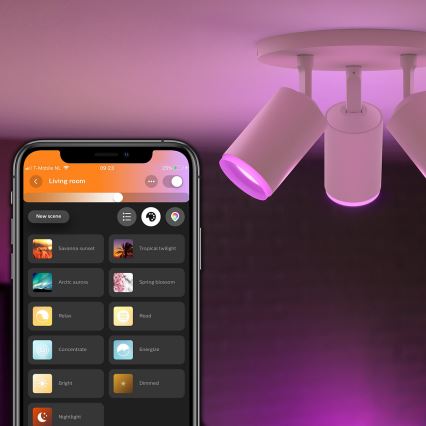 Philips - LED RGBW Prigušiva reflektorska svjetiljka Hue FUGATO 3xGU10/5,7W/230V