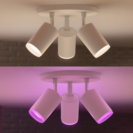 Philips - LED RGBW Prigušiva reflektorska svjetiljka Hue FUGATO 3xGU10/5,7W/230V