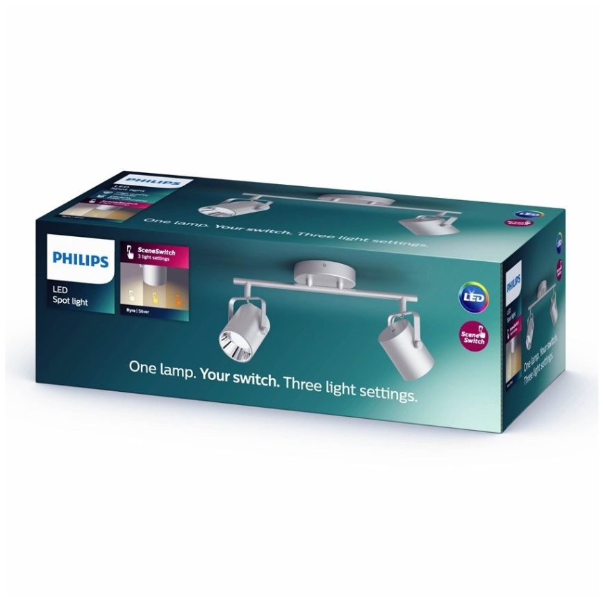 Philips 50662/14/P0 - LED Reflektorska svjetiljka BYRE 2xLED/4,3W/230V 2200/2500/2700K