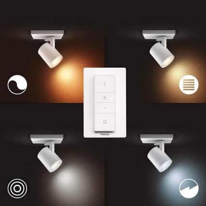 Philips - LED prigušivo svjetlo Hue RUNNER 1xGU10/5W/230V + daljinski upravljač