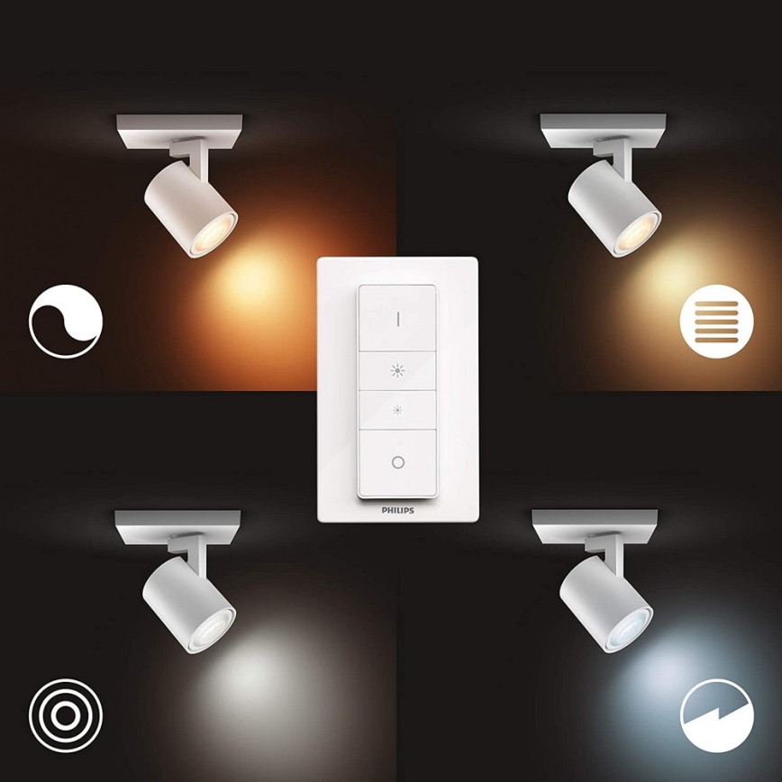 Philips - LED prigušivo svjetlo Hue RUNNER 1xGU10/5W/230V + daljinski upravljač