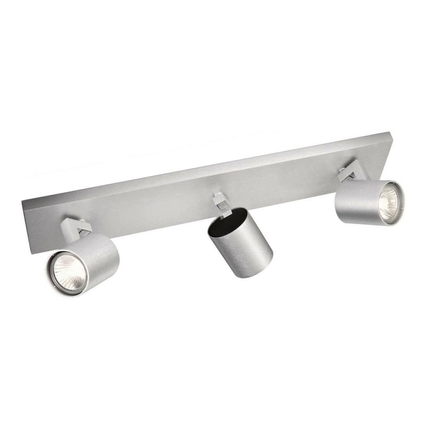 Philips - LED spot, matirani krom, 3x GU10/20W/230V