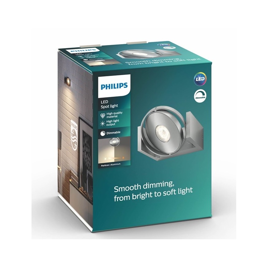 Philips 53150/48/P0 - LED Prigušiva zidna svjetiljka PARTICON LED/4,5W/230V