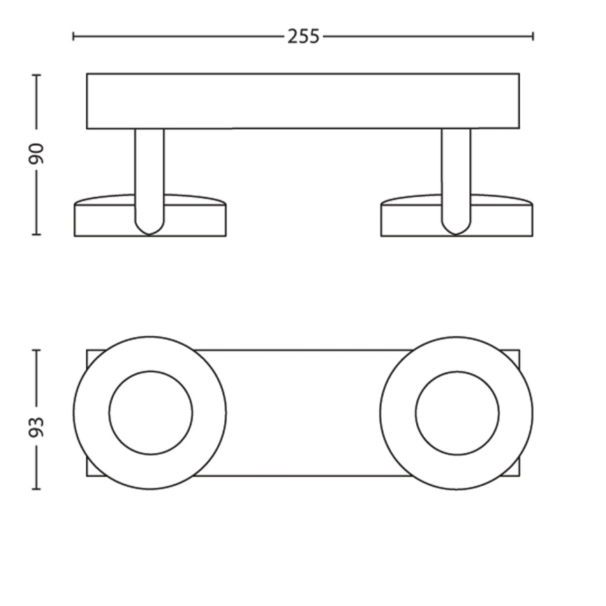 Philips - LED Prigušiva reflektorska svjetiljka 2xLED/4,5W/230V