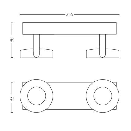 Philips - Prigušiva reflektorska svjetiljka 2xLED/4,5W