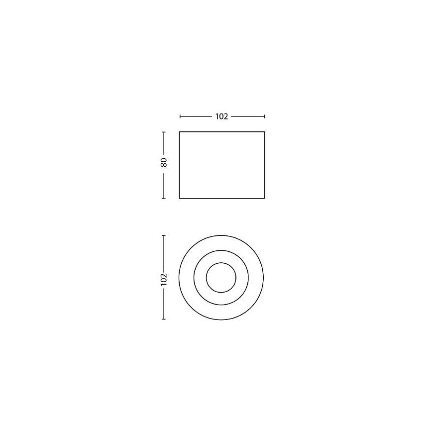 Philips - LED prigušivo točkasto svjetlo LED/4,5W/230V