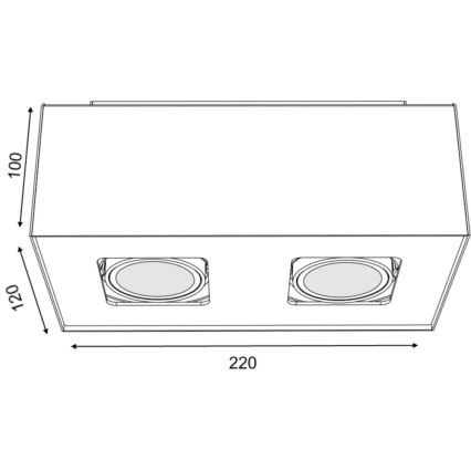 Philips 56232/48/PN - LED Reflektorska svjetiljka TEMPO 2xGU10/6W/230V