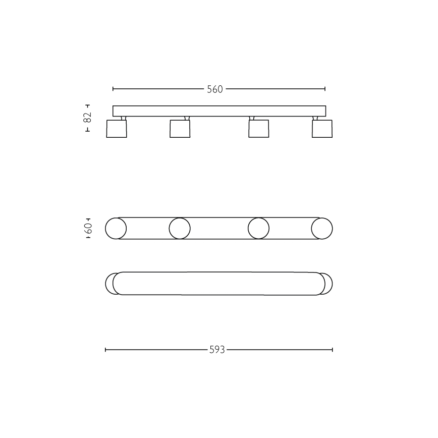Philips - LED Prigušiva reflektorska svjetiljka 4xLED/4,5W/230V