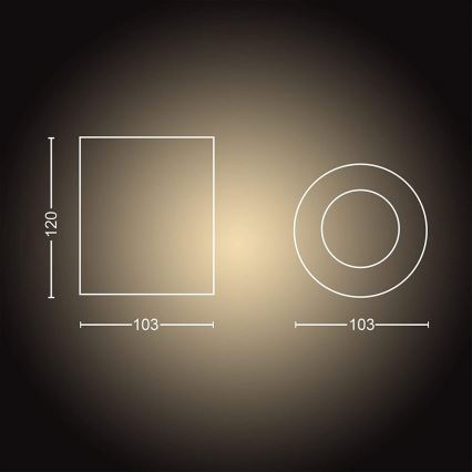 Philips - LED Prigušiva reflektorska svjetiljka Hue PILLAR 1xGU10/5W/230V + daljinski upravljač