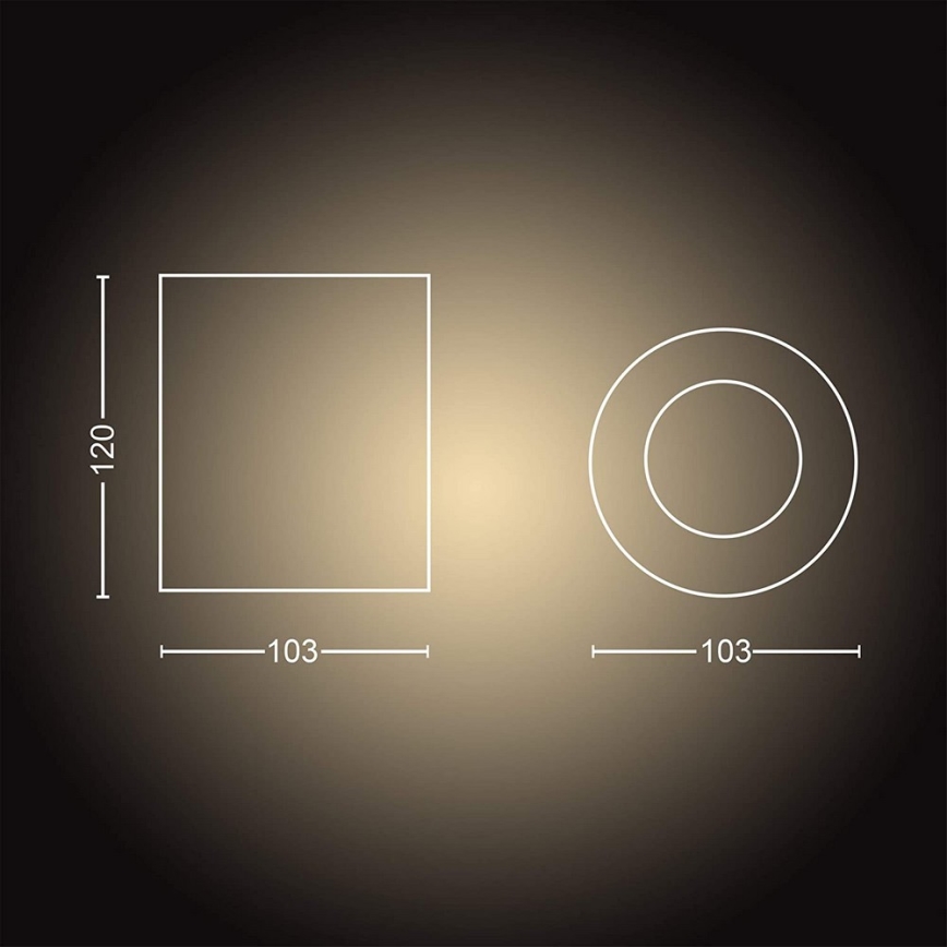 Philips - LED Prigušiva reflektorska svjetiljka Hue PILLAR 1xGU10/5W/230V + daljinski upravljač
