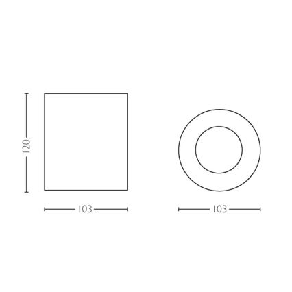 Philips 56330/30/P8 - LED stropna svjetiljka za prigušivanje PILLAR HUE 1xGU10/5,5W