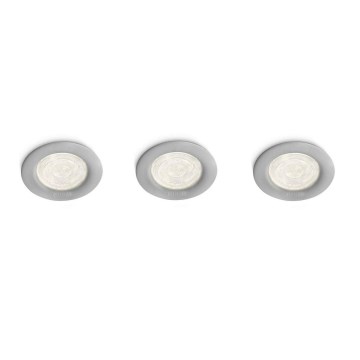 Philips 59100/87/16 - SET 3x LED Reflektorska uvučena svjetiljka MYLIVING SCEPTRUM LED/3W/230V