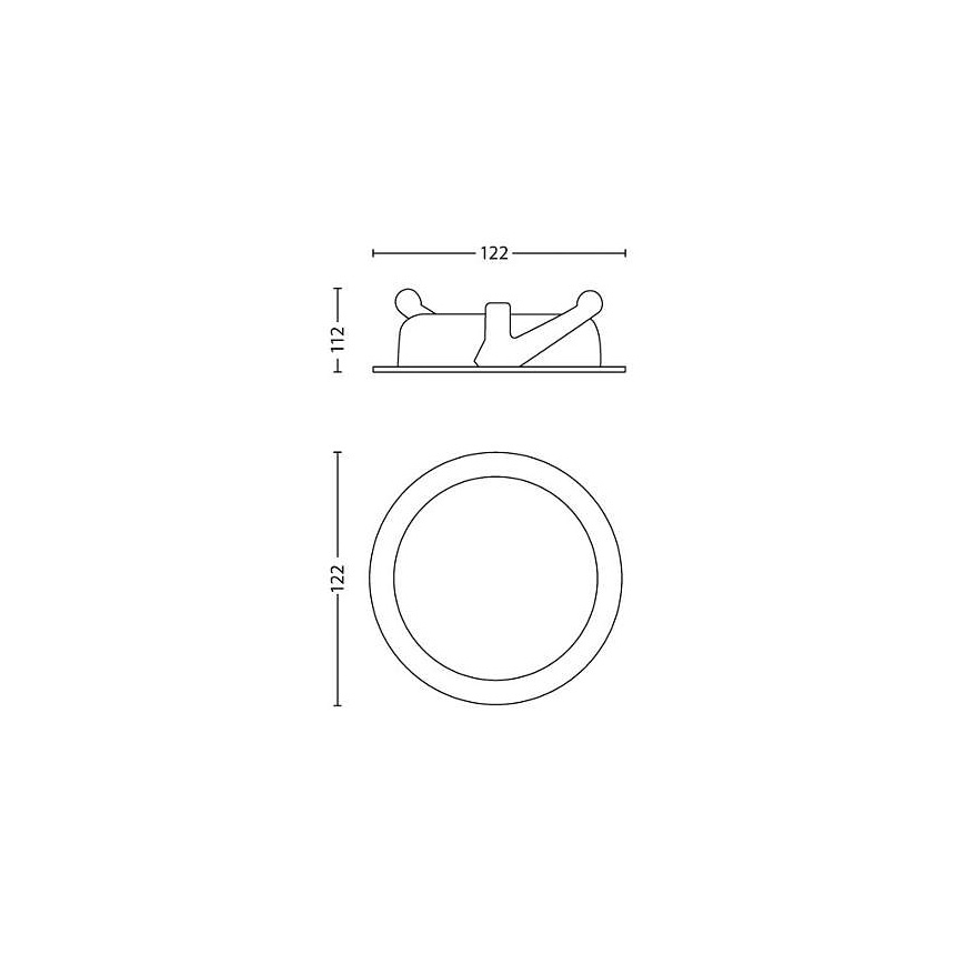 Philips - LED Prigušiva ugradbena svjetiljka LED/4,5W/230V