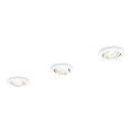 Philips 59243/31/E7 - SET 3x Ugradbena svjetiljka ENIF 1xGU10/50W/230V