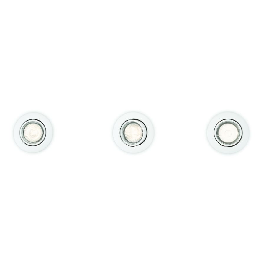 Philips 59243/31/E7 - SET 3x Ugradbena svjetiljka ENIF 1xGU10/50W/230V