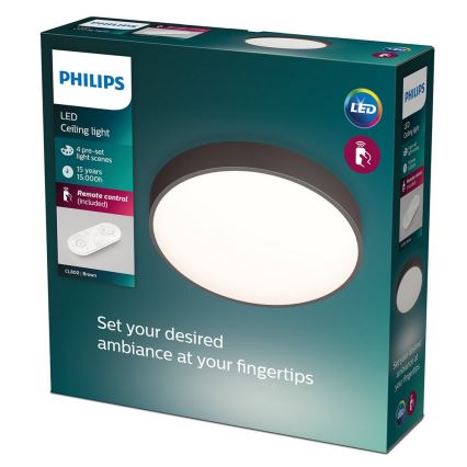 Philips 60262/43/P5 - LED Prigušiva stropna svjetiljka BROWN 1xLED/28W/230V + DO