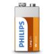 Philips 6F22L1B/10 - Cink-kloridna baterija 6F22 LONGLIFE 9V 150mAh