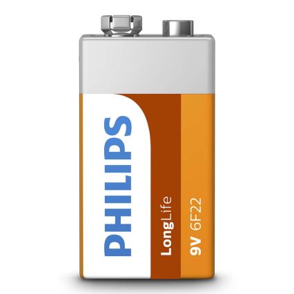 Philips 6F22L1B/10 - Cink-kloridna baterija 6F22 LONGLIFE 9V 150mAh