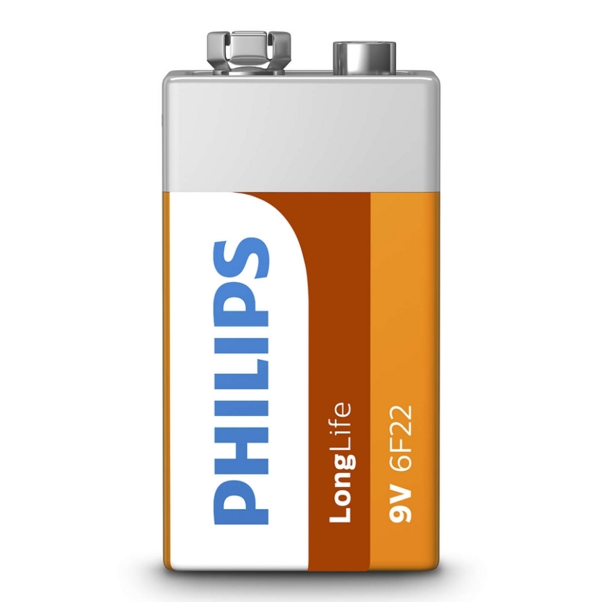 Philips 6F22L1B/10 - Cink-kloridna baterija 6F22 LONGLIFE 9V 150mAh
