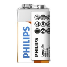 Philips 6F22L1F/10 - Cink-klorid baterija 6F22 LONGLIFE 9V 150mAh
