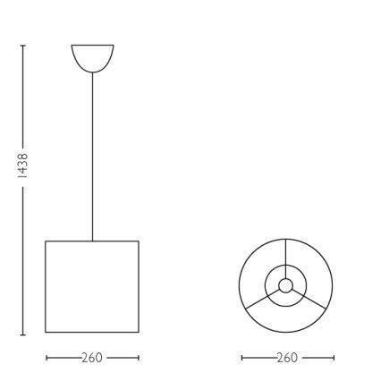 Philips - LED Dječji luster 1xE27/23W/230V