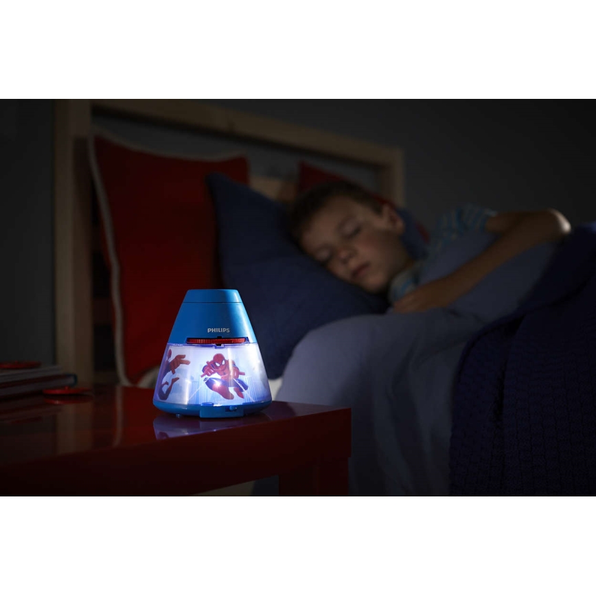 Philips 71769/40/16 - LED Dječji projektor MARVEL SPIDER MAN LED/0,1W/3xAA