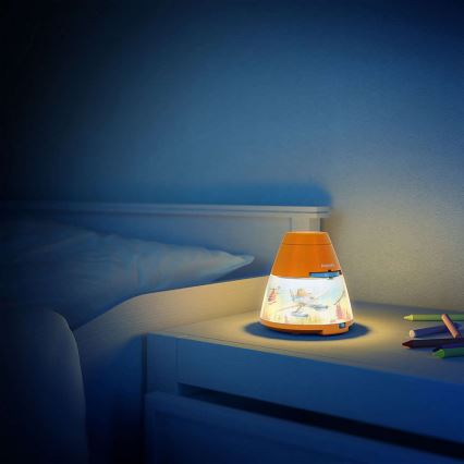 Philips 71769/53/16 - LED Dječji projektor DISNEY PLANES LED/0,1W/3xAA