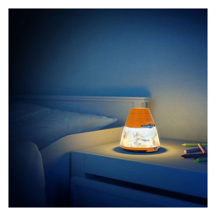 Philips 71769/53/16 - LED Dječji projektor DISNEY PLANES LED/0,1W/3xAA