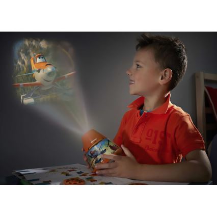 Philips 71769/53/16 - LED Dječji projektor DISNEY PLANES LED/0,1W/3xAA