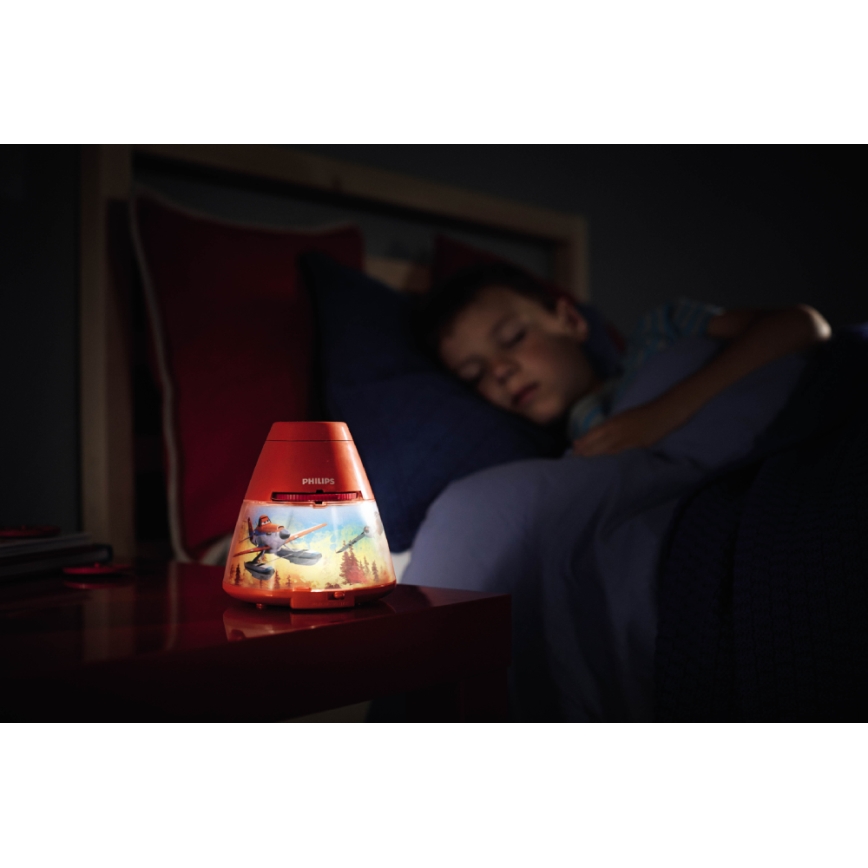 Philips 71769/53/16 - LED Dječji projektor DISNEY PLANES LED/0,1W/3xAA