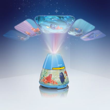 Philips 71769/90/16 - LED Dječji projektor DISNEY DORY LED/0,1W/3xAAA