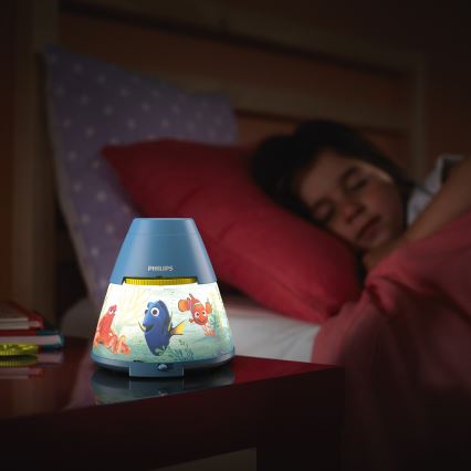 Philips 71769/90/16 - LED Dječji projektor DISNEY DORY LED/0,1W/3xAAA