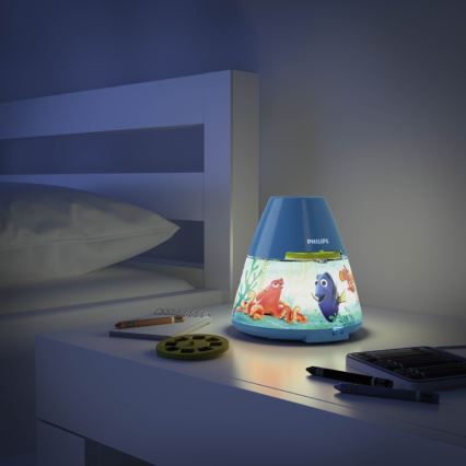 Philips 71769/90/16 - LED Dječji projektor DISNEY DORY LED/0,1W/3xAAA