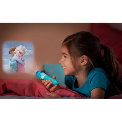 Philips 71788/08/16 - LED Dječja svjetiljka i projektor DISNEY FROZEN LED/3xLR44
