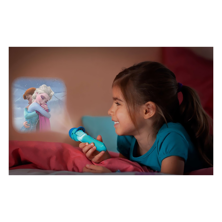Philips 71788/08/16 - LED Dječja svjetiljka i projektor DISNEY FROZEN LED/3xLR44
