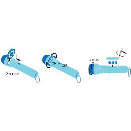 Philips 71788/08/16 - LED Dječja svjetiljka i projektor DISNEY FROZEN LED/3xLR44