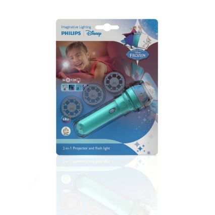 Philips 71788/08/16 - LED Dječja svjetiljka i projektor DISNEY FROZEN LED/3xLR44
