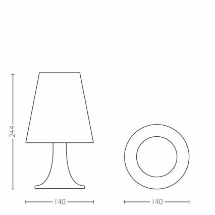 Philips - LED Dječja stolna lampa 1xLED/2,3W/230V