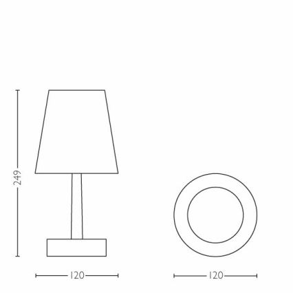 Philips - LED Dječja stolna lampa 1xLED/0,6W/3xAA