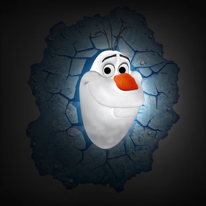 Philips 71801/08/16 - LED Dječja zidna 3D svjetiljka DISNEY FROZEN OLAF LED/3xAA