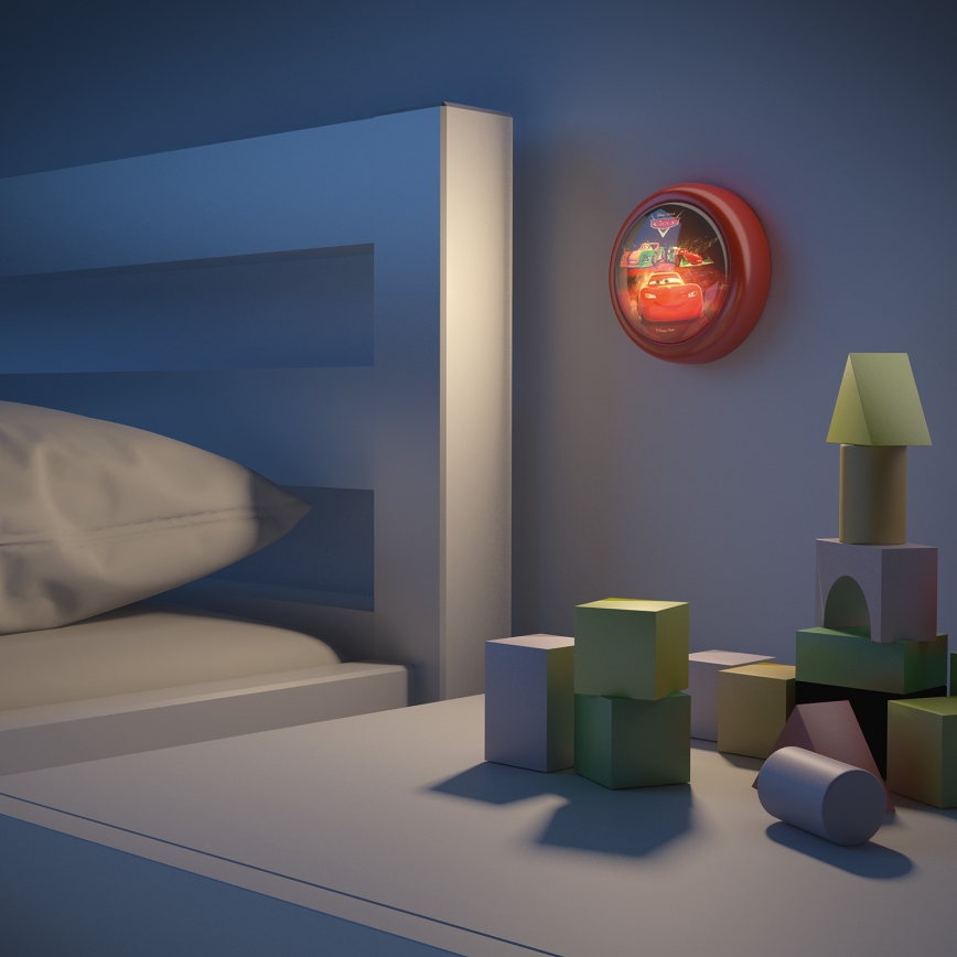 Philips 71924/32/16 - LED dječja dodirna svjetiljka DISNEY CARS LED/0,3W/2xAA