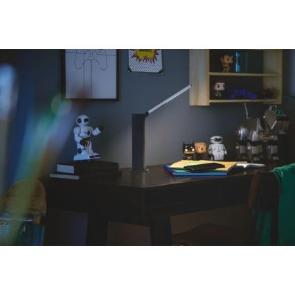 Philips - LED stolna lampa s dodirnim prigušivačem AMBER LED/5W/5V crna
