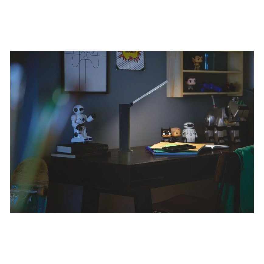 Philips - LED stolna lampa s dodirnim prigušivačem AMBER LED/5W/5V crna