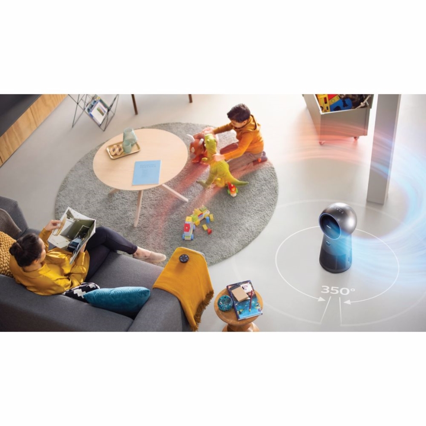 Philips AMF220/15 - Pročišćivač zraka, ventilator i grijač 3u1 SERIES 2000 230V + daljinski upravljač
