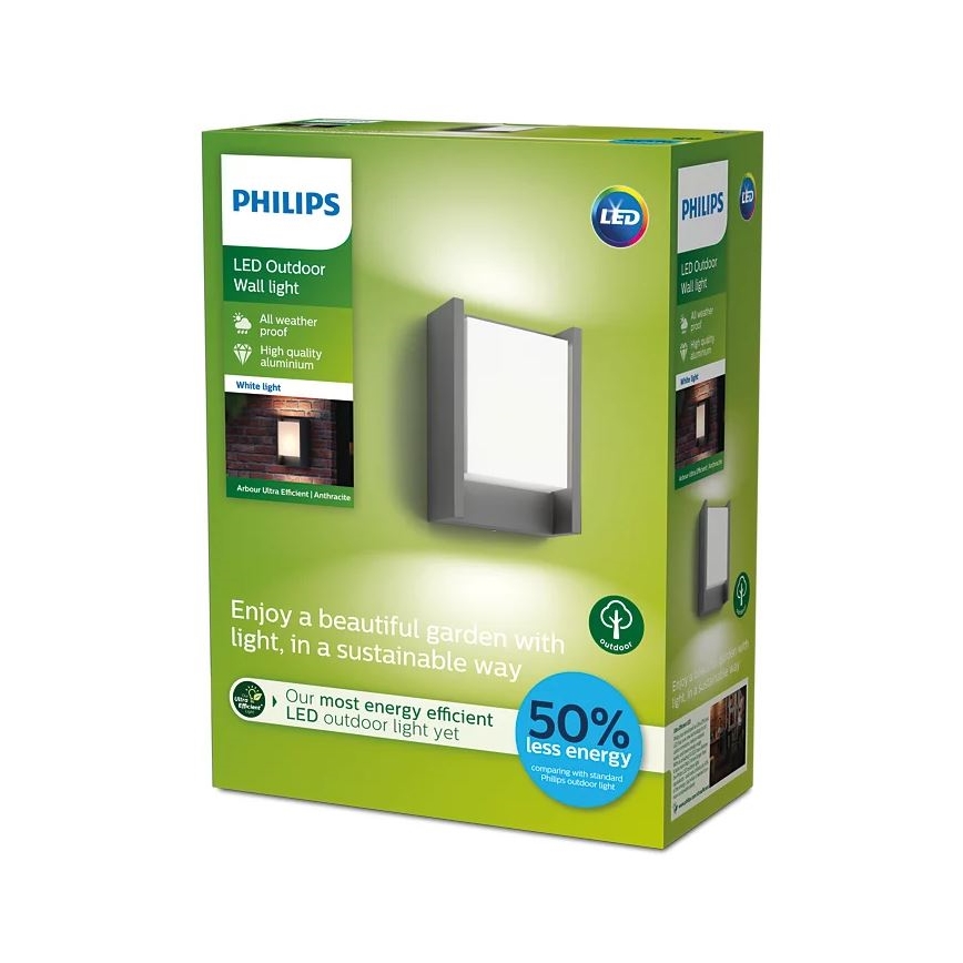 Philips - LED vanjsko zidno svjetlo LED/3,8W/230V 3000K IP44