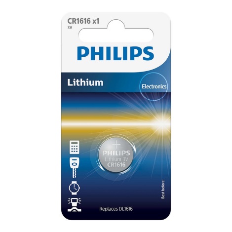 Philips CR1616/00B - Litijska gumbasta baterija CR1616 MINICELLS 3V