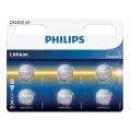 Philips CR2032P6/01B - 6 kom Litiijska gumbasta baterija CR2032 MINICELLS 3V 240mAh